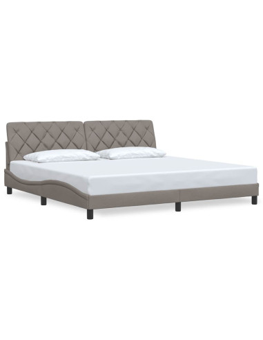 Giroletto senza Materasso Tortora 200x200 cm in Tessuto