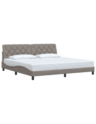 Giroletto senza Materasso Tortora 200x200 cm in Tessuto