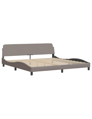 Giroletto senza Materasso Tortora 200x200 cm in Tessuto