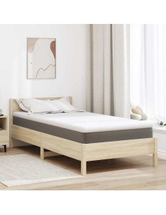 Topper per materasso Bianco 90 x 190 cm Tessuto Jacquard