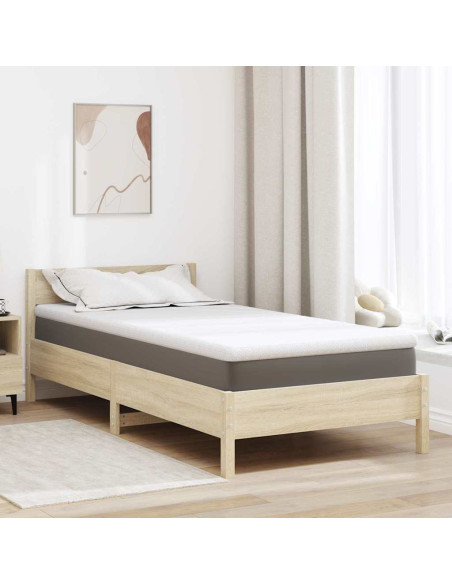 Topper per materasso Bianco 90 x 190 cm Tessuto Jacquard