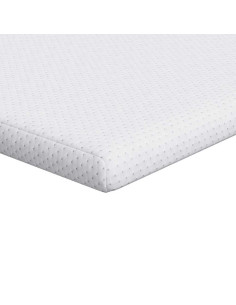 Topper per materasso Bianco 90 x 190 cm Tessuto Jacquard 2
