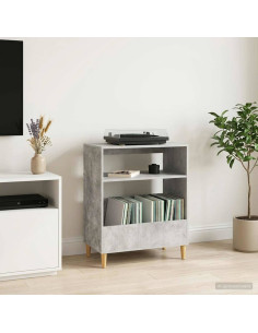 Supporto per giradischi Grigio Cemento 71 x 39,5 x 83 cm