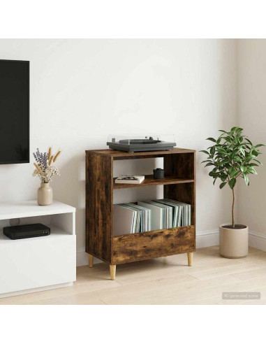 Supporto per giradischi Rovere Fumo 71 x 39,5 x 83 cm