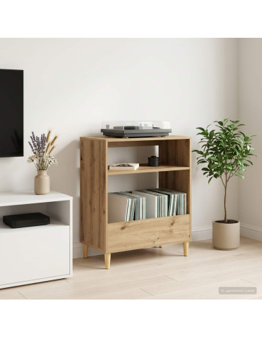 Supporto per giradischi Rovere Artigianale 71 x 39,5 x 83 cm