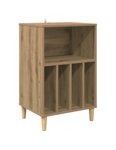 Supporto per Giradischi Rovere Artigianale 47 x 39,5 x 74,5 cm 2