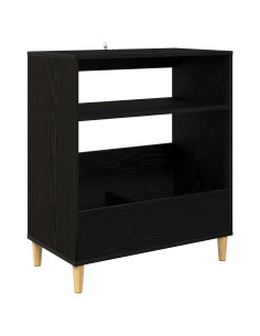 Supporto per giradischi Rovere Nero 71 x 39,5 x 83 cm 2