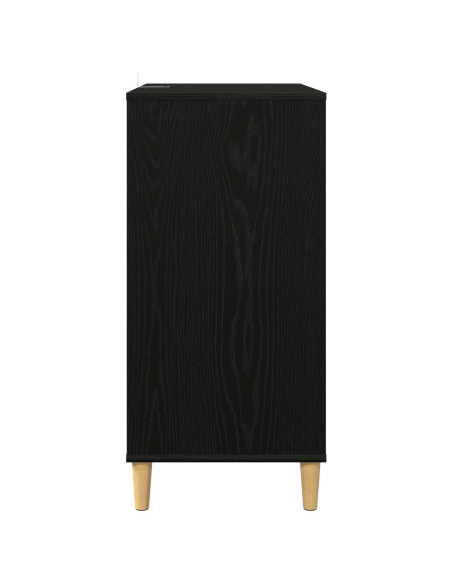 Supporto per giradischi Rovere Nero 71 x 39,5 x 83 cm