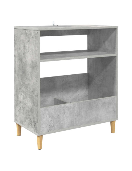 Supporto per giradischi Grigio Cemento 71 x 39,5 x 83 cm