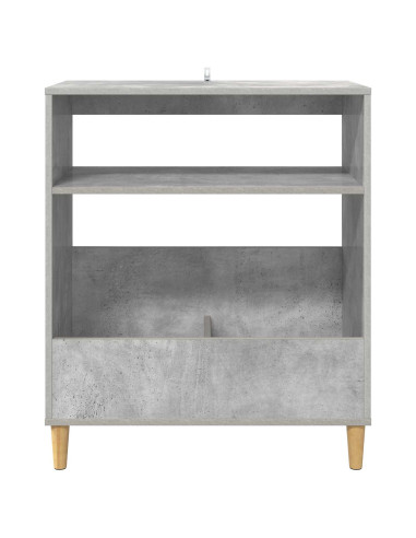 Supporto per giradischi Grigio Cemento 71 x 39,5 x 83 cm