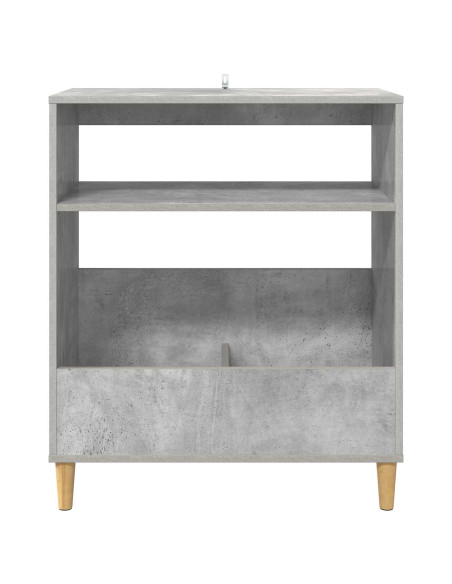 Supporto per giradischi Grigio Cemento 71 x 39,5 x 83 cm