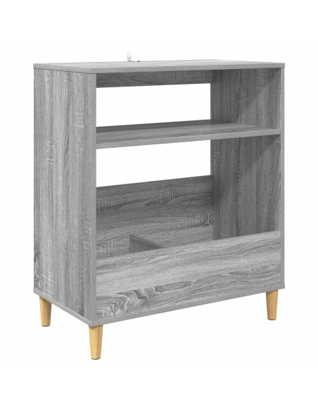 Supporto per giradischi Sonoma grigio 71 x 39,5 x 83 cm