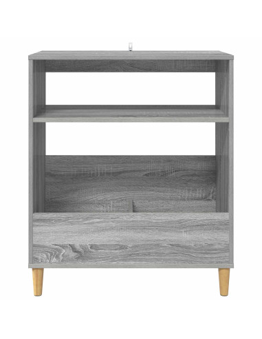 Supporto per giradischi Sonoma grigio 71 x 39,5 x 83 cm