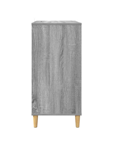 Supporto per giradischi Sonoma grigio 71 x 39,5 x 83 cm