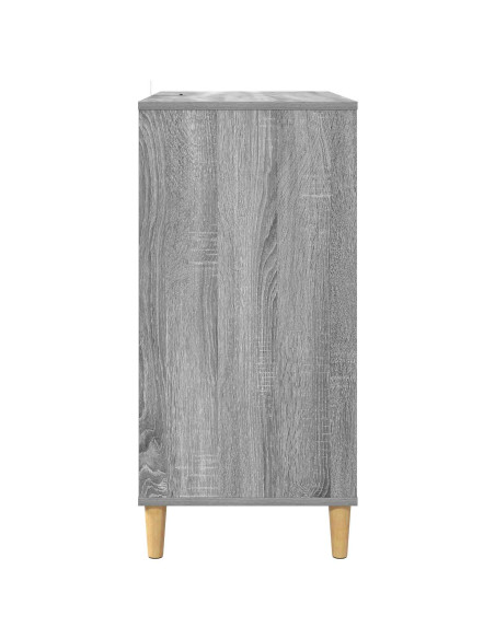 Supporto per giradischi Sonoma grigio 71 x 39,5 x 83 cm