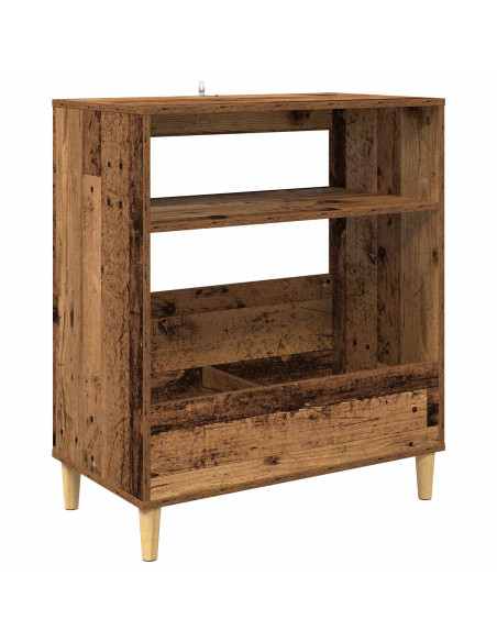 Supporto per giradischi Legno di quercia 71 x 39,5 x 83 cm
