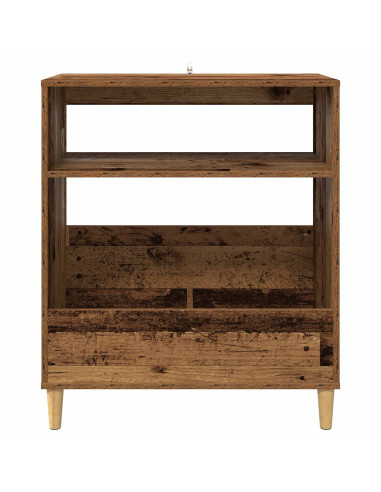 Supporto per giradischi Legno di quercia 71 x 39,5 x 83 cm