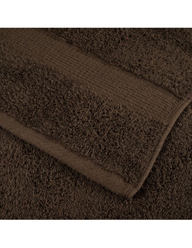 Asciugamani Premium SOLUND 10 pz Marrone 30x30 cm 600 g/m²