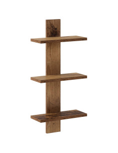 Scaffale da parete Legno di quercia 30 x 13.5 x 64.5 cm