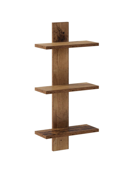 Scaffale da parete Legno di quercia 30 x 13.5 x 64.5 cm