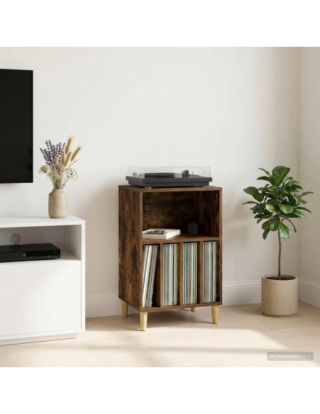 Supporto per Giradischi Rovere Fumo 47 x 39,5 x 74,5 cm