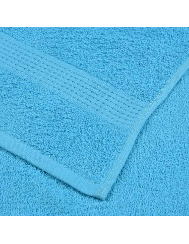 Asciugamani per sauna FROGN 2 pz Turchese 80x200 cm 360 g/m²