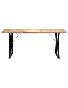 Tavolo da Pranzo 180x90x76 cm in Legno Massello di Mango