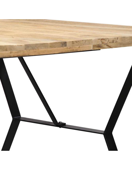 Tavolo da Pranzo 180x90x76 cm in Legno Massello di Mango