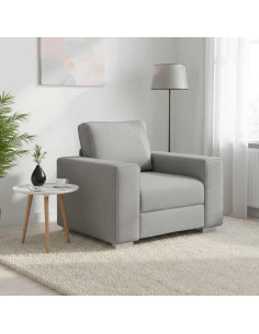 Poltrona Sofa Grigio Nuvola 100 cm Tessuto