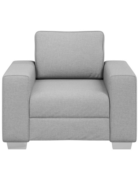 Poltrona Sofa Grigio Nuvola 100 cm Tessuto