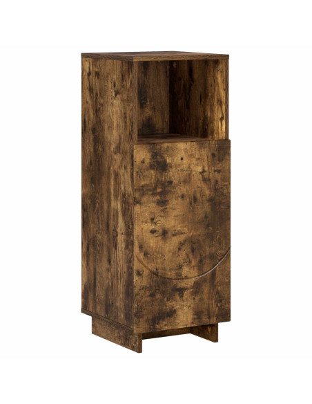 Set mobili da bagno 3 pz Rovere Fumo Legno ingegnerizzato