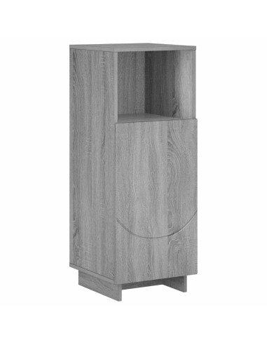 Set mobili da bagno 3 pz Sonoma grigio Legno ingegnerizzato