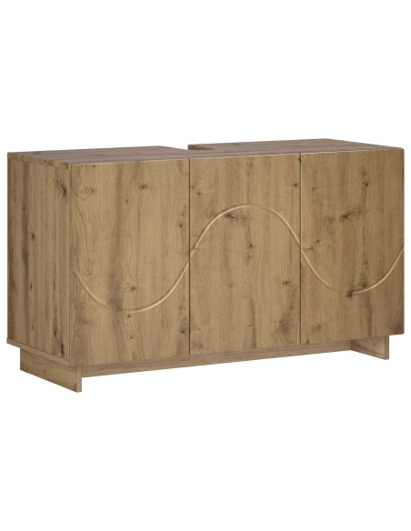 Set mobili da bagno 3 pz Rovere Artigianale