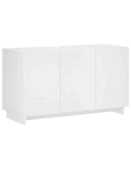 Set mobili da bagno 3 pz Bianco Legno ingegnerizzato