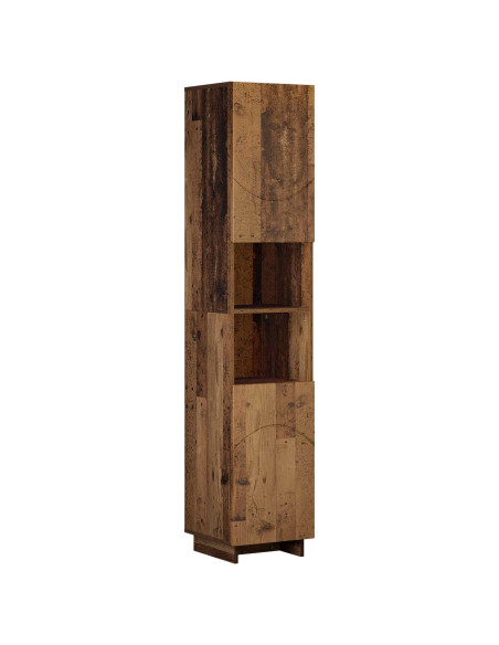 Set mobili da bagno 3 pz Legno antico Legno ingegnerizzato
