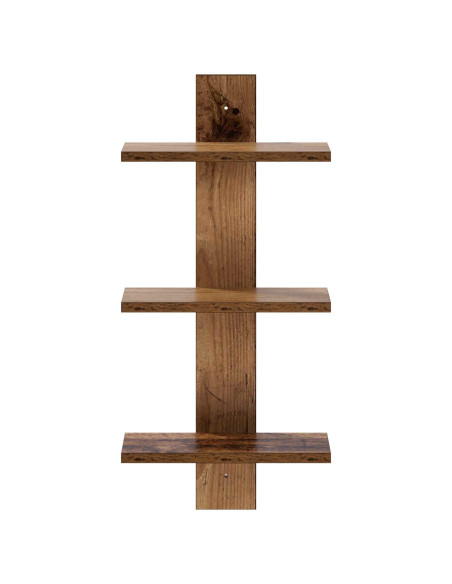 Scaffale da parete Legno di quercia 30 x 13.5 x 64.5 cm