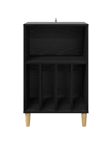 Supporto per Giradischi Rovere Nero 47 x 39,5 x 74,5 cm