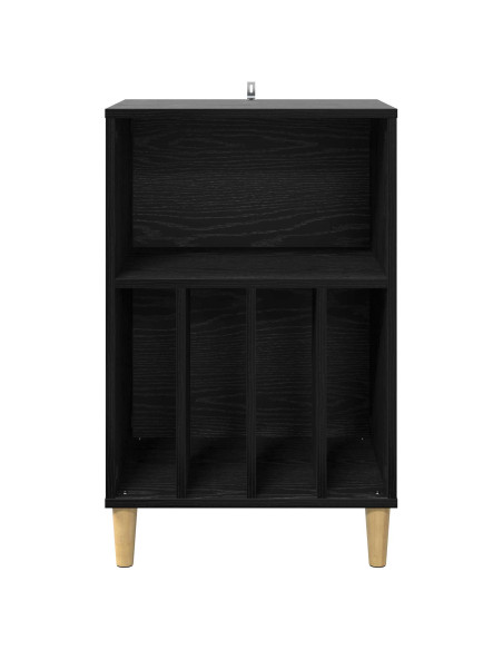 Supporto per Giradischi Rovere Nero 47 x 39,5 x 74,5 cm