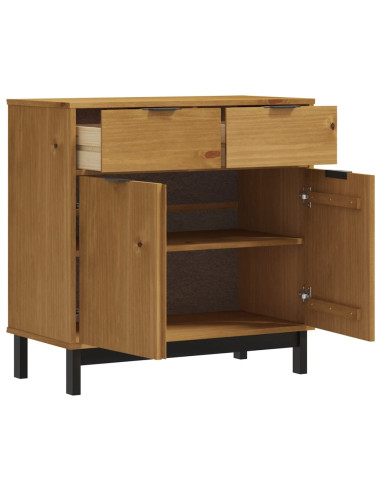 Credenza FLAM 80x40x80 cm in Legno Massello di Pino