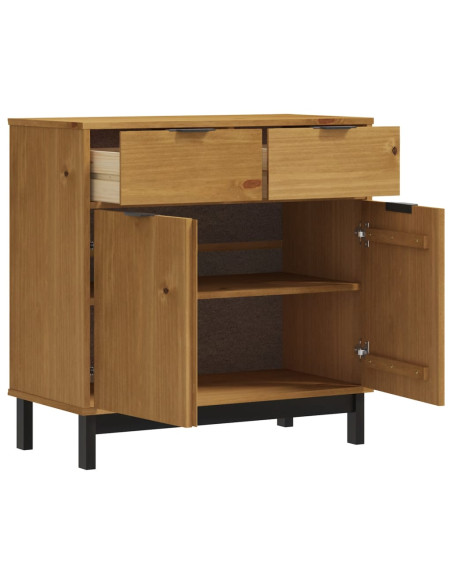 Credenza FLAM 80x40x80 cm in Legno Massello di Pino
