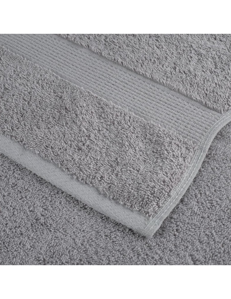 Asciugamani per sauna Premium SOLUND 4 pz Grigio 80x200 cm 600 g/m²
