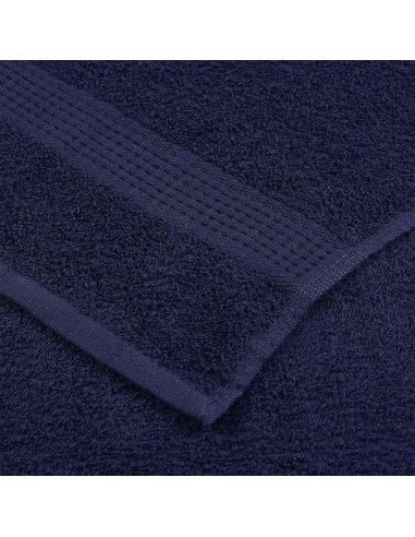Asciugamani da doccia FROGN 10 pz Blu navy 70x140 cm 360 g/m²