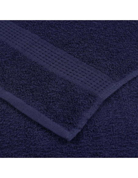 Asciugamani da doccia FROGN 10 pz Blu navy 70x140 cm 360 g/m²