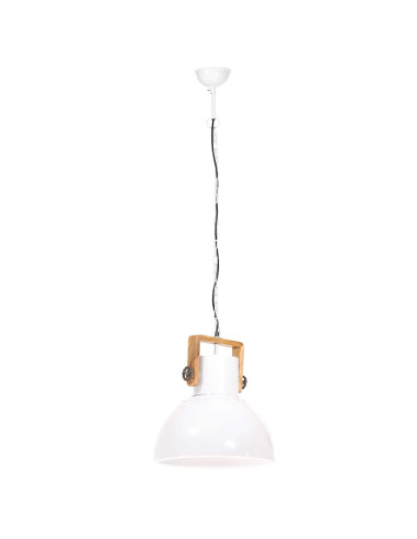 Lampada a Sospensione Industriale 25 W Bianca Rotonda 40 cm E27