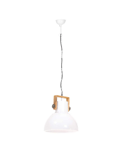 Lampada a Sospensione Industriale 25 W Bianca Rotonda 40 cm E27