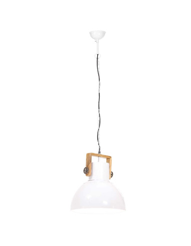 Lampada a Sospensione Industriale 25 W Bianca Rotonda 40 cm E27