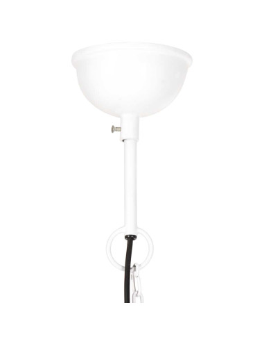 Lampada a Sospensione Industriale 25 W Bianca Rotonda 40 cm E27