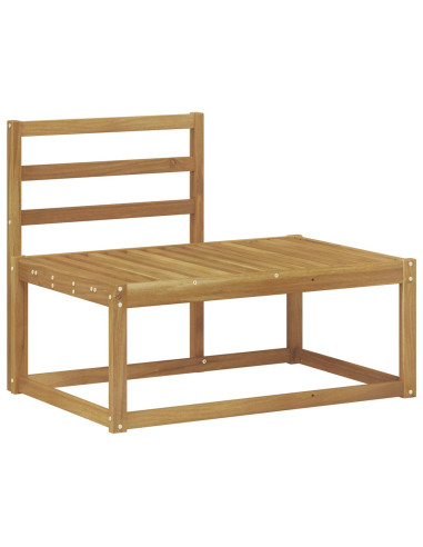 Set di divani da esterno 3 pcs Bianco Legno di Acacia Massello
