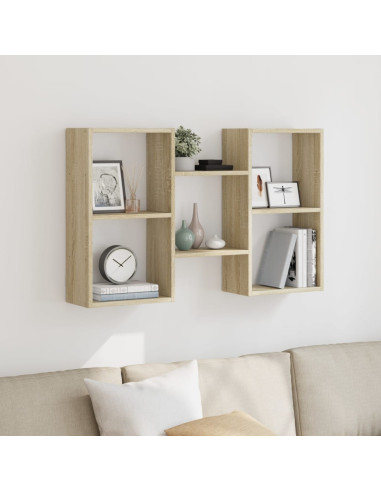 Scaffale a Parete Rovere Sonoma 96x18x60cm in Truciolato