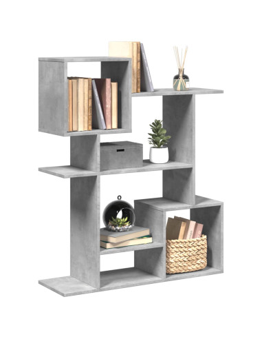 Libreria Divisorio Grigio Cemento 92x29x112 cm in Truciolato